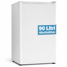 Frigorifero Monoporta 90 Litri Bianco Frigo Salvaspazio con Ripiano Portafrutta