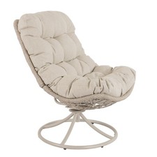 di volio Gartensessel MELIA Lounge Sessel Rattan Rundfuß