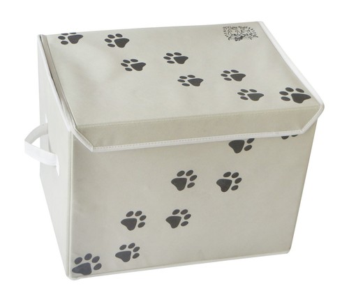 Feline Ruff Large Dog Toys Storage Box. 16" x 12" inch Pet Toy Storage Basket...