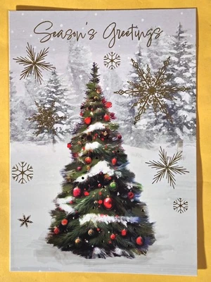 Merry Christmas Greeting Card (+ Envelope 5x7").