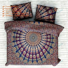 Indian Floral Mandala Quilt Duvet Cover Bedding Set Cotton Hippie Comforter