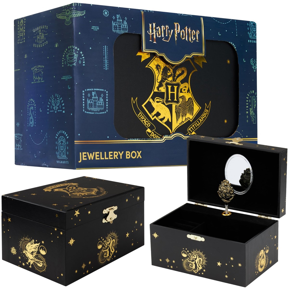 Harry Potter Gifts Musical Jewelry Box for Girls with Spinning