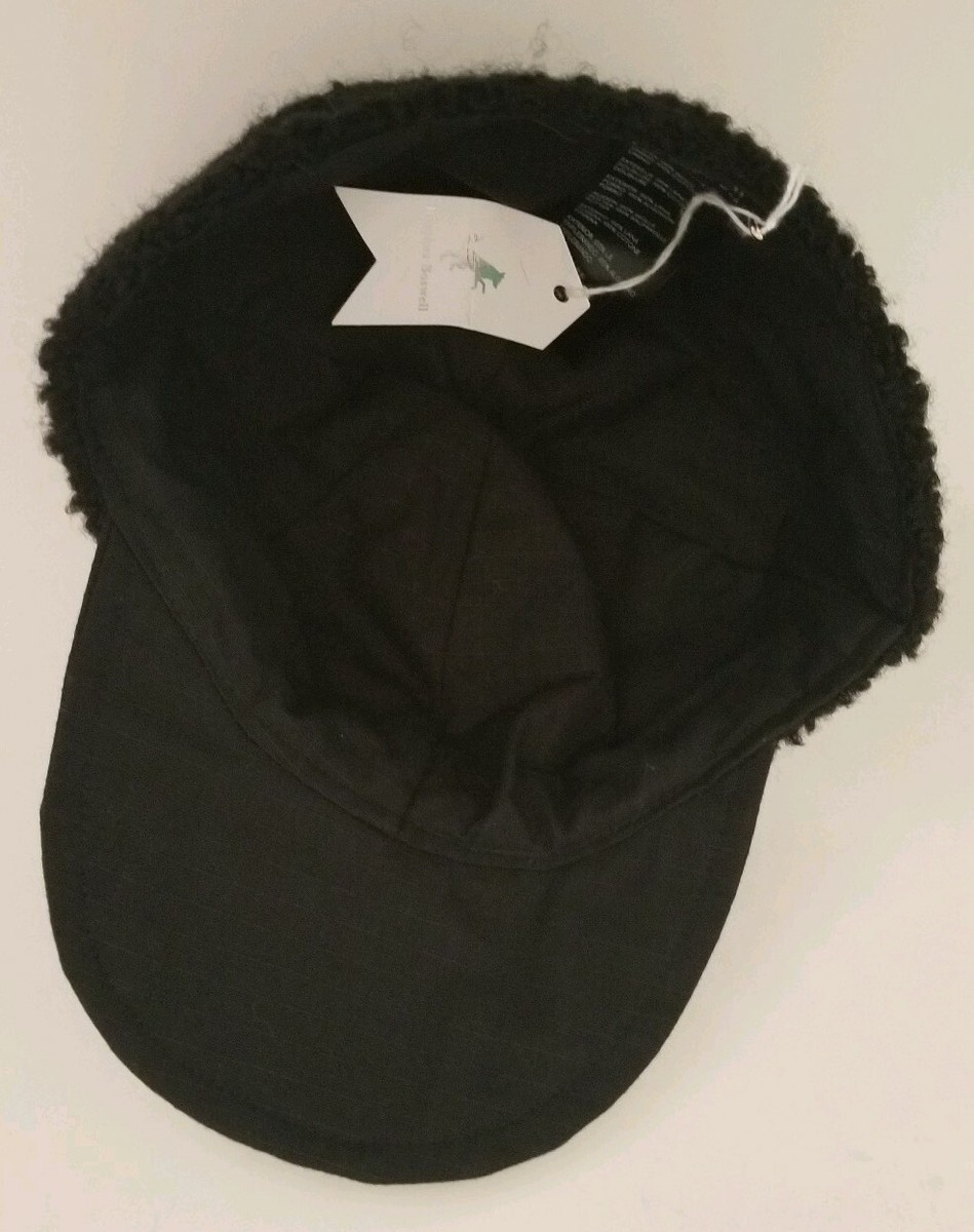 Brookes Boswell Black Wool Knit Cap Womens Cotton Lined Hat  display picture 3