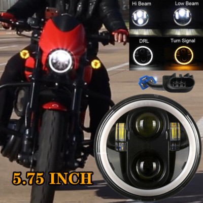 DOT 5-3/4'' 5.75 LED Headlight DRL Hi Low Beam for Yamaha V-Star XVS 650 950 1100