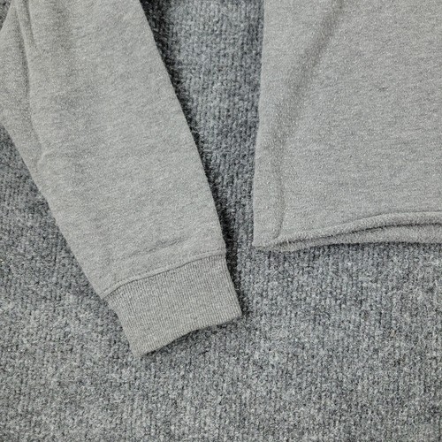 Disney Sweatshirt Women's Size XS Gray Mickey Mouse Crop Top Long Sleeve Stretch - Picture 6 of 13