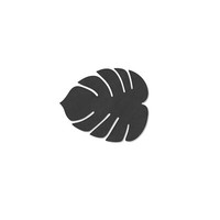 Lind Dna Glasuntersetzer Monstera Leaf Schwarz 990074