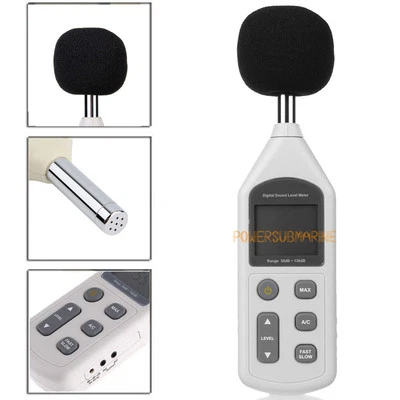 LCD Sound Noise Level Meter Decibel Logger 30-130dB Digital Noise Measurement UK