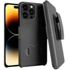 Rome Tech Apple iPhone 14 Pro Max Shell Holster Combo Case, Cover With Belt Clip