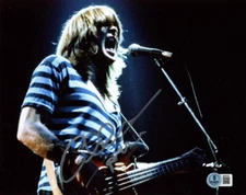CLIFF WILLIAMS SIGNED 8x10 PHOTO FAMOUS AC/DC BASSIST SINGER RARE BECKETT BAS