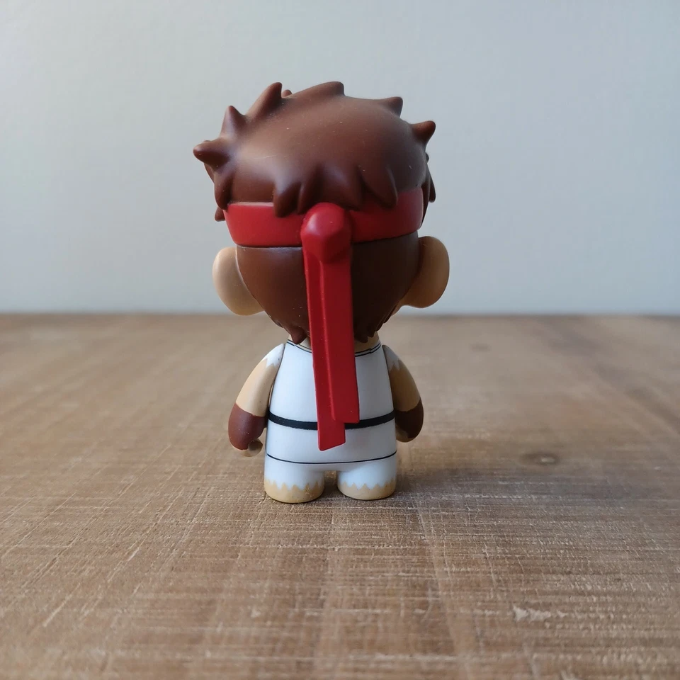 Loose Kidrobot x Street Fighter Series 1 White Ryu Capcom Vinyl Figure  - Image 3 of 4
