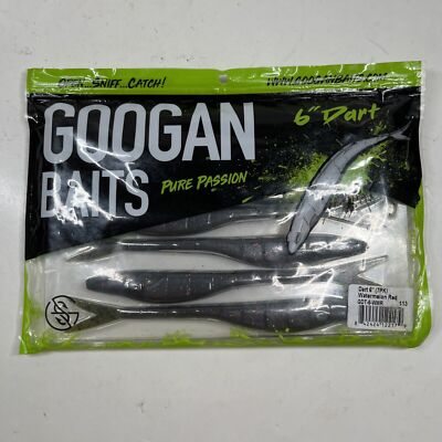 Googan Baits 6'' Dart - 7PK Packs NEW & SEALED - CHOOSE YOUR COLOR!