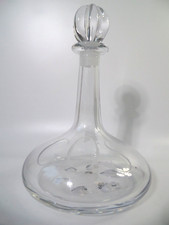 VTG 1983 Orrefors Glass Decanter Tower Etching Nils Lindberg & Josephine Harris