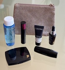 Lanc me Concentrate Mascara Lipstick Makeup Primer Remover Blush Palette New 7pc