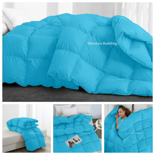 3 PCs Comforter Set Down Alternative 400 GSM Egyptian Cotton Multiple Colors - Picture 249 of 312