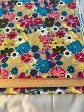 Large floral print cotton flannel fabric 41" x 42"(JoAnn Fabric)