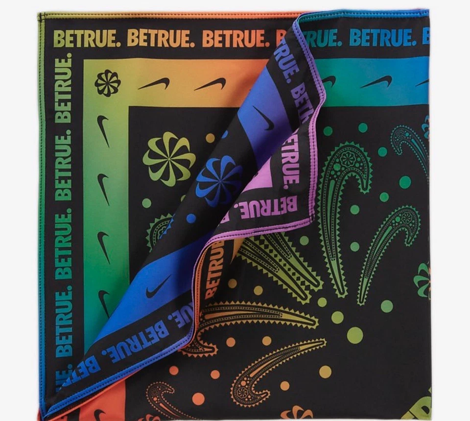 Nike Betrue Be True Running Bandana Facecover Facemask N1002201 948 Pride Train - Image 4 of 4