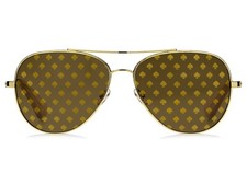 Kate Spade Aviator Sunglasses Gold UV Protection KS Avaline2 94R 58-14-140
