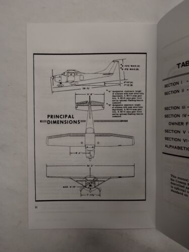 Cessna 1967 Model 182K & Skylane Owner's Manual-Reproduction - Bild 4 von 24