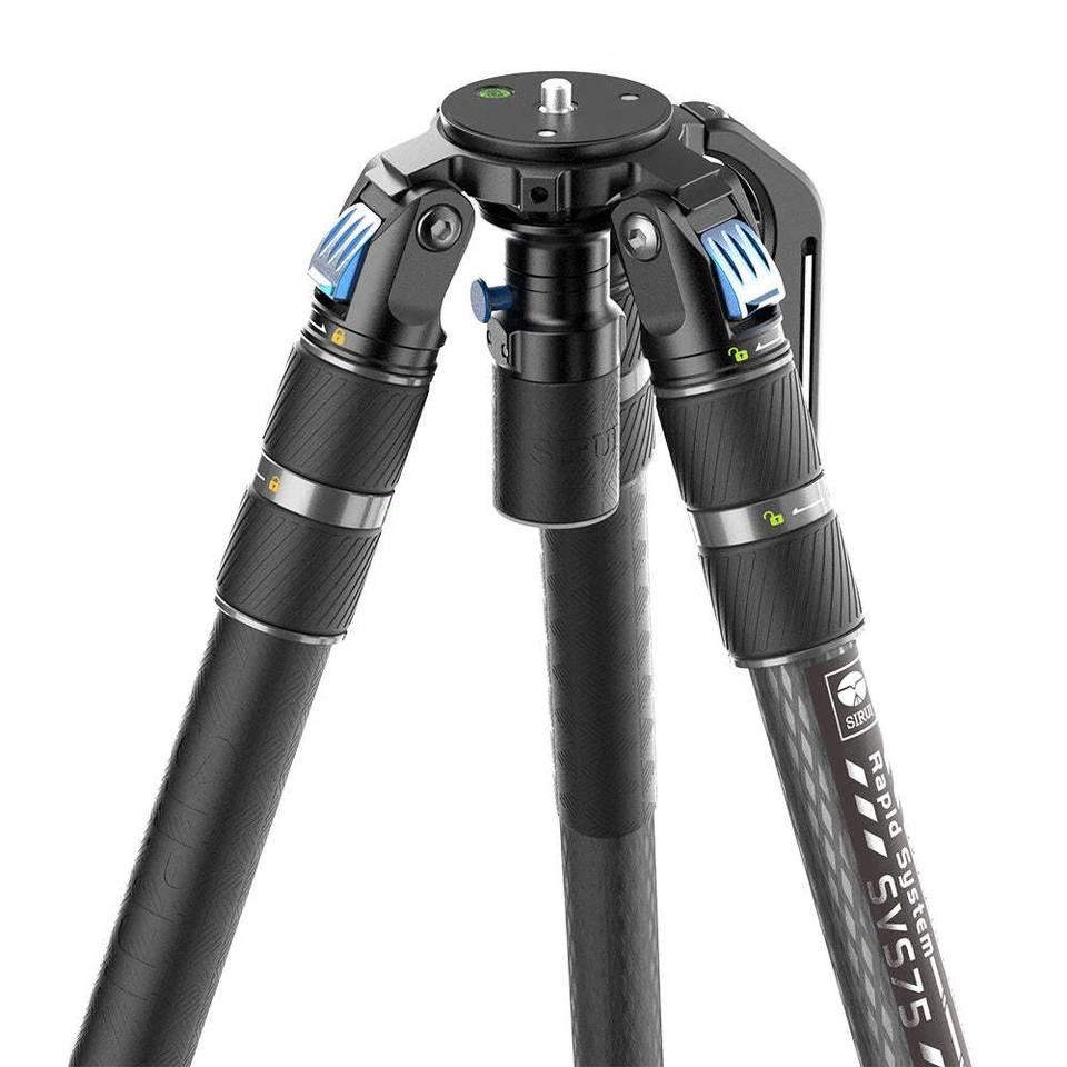 SIRUI SVS75 Carbon Fiber Video Camera Tripod SVH15 Fluid Head OneStep Adjustment - Image 4 of 4
