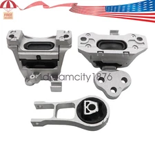 For Jeep Cherokee 2.4L 14-19 Complete Engine Motor &Transmission Mount Set 3PCS