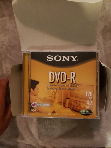 SONY DVD-R 8 I-Pack 4.7 GB Recordable Blank Disk With Jewel Case - Picture 4 of 4