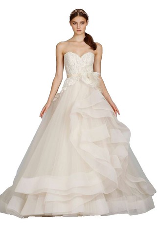 Lazaro Wedding Dress, size 2, ivory and champagne gold, perfect condition | eBay Lazaro Wedding Dress, size 2, ivory and champagne gold, perfect condition | eBay