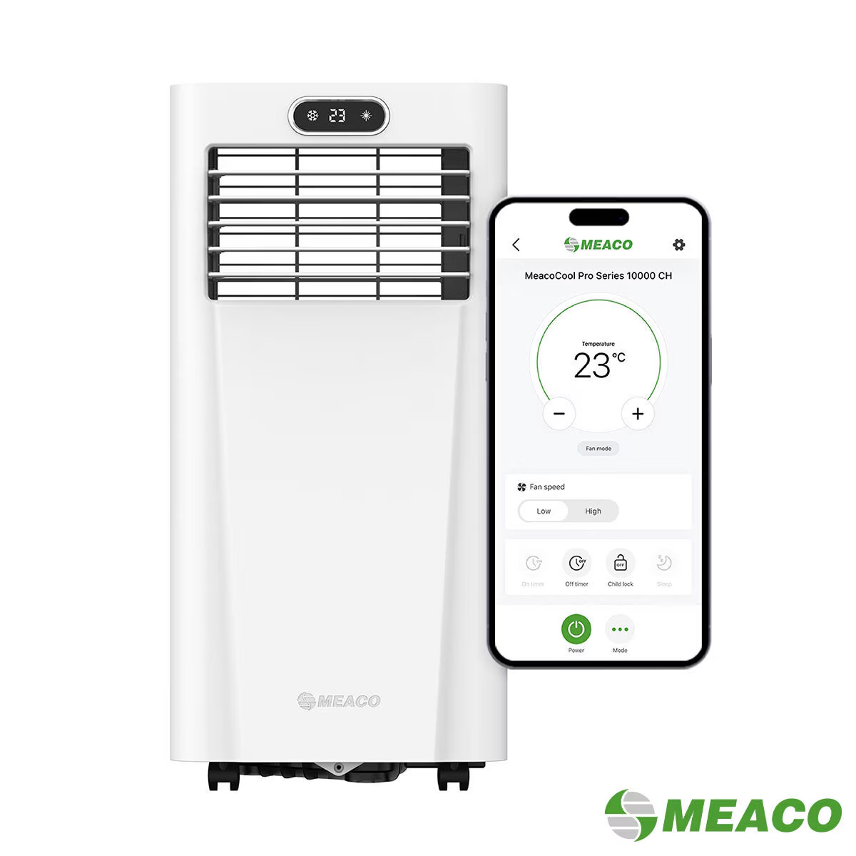 Meacocool 10K BTU Portable Air Conditioner & Heater with Remote Control, MC10000