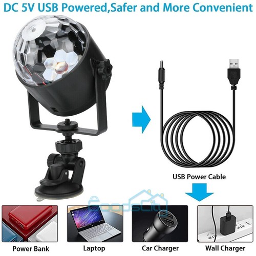 LED RGB Car Interior Atmosphere Light Music Sound Activated Car Party Disco Lamp - 第 9/14 張圖片