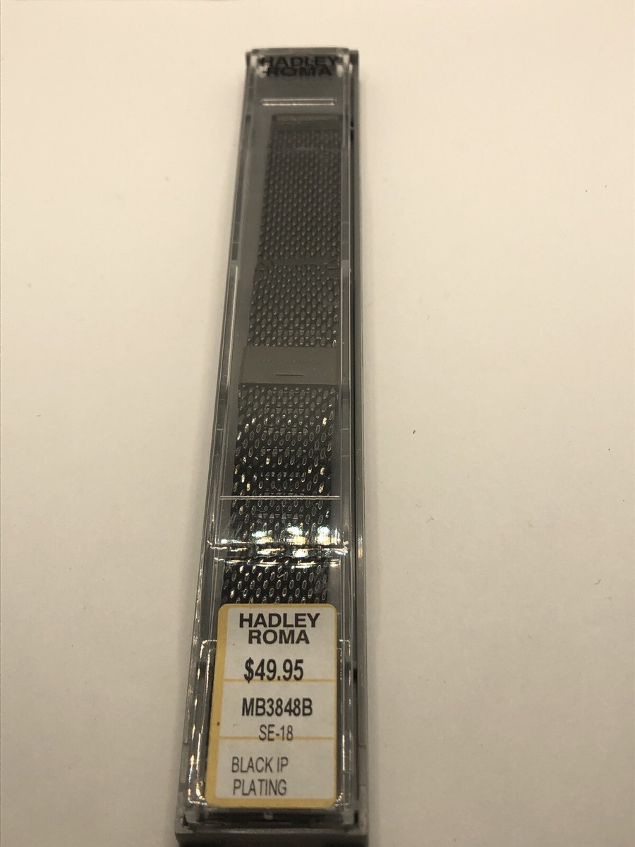 Hadley Roma Watch Band Replacement Black In Box MB3848 PY11 Hadley Roma Genuine Kevlar® Watch Strap 22mm Black main image 2