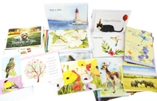 Greeting Card Lot of 120 w/ Envelopes Unused Assorted Birthday Holiday Blank