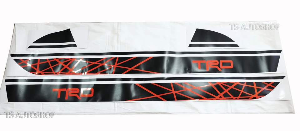 Calcomanía de carreras estilo pegatina negra para Toyota Hilux Revo SR5 M70 M80 15 2016 Foto 2 de 4