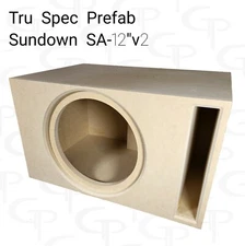 TRU SPEC Prefab Single 12" Subwoofer Enclosure Box Sundown SA 12v2