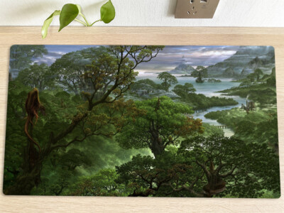 MTG Forest Playmat TCG CCG Trading Card Game Mat Mouse Pad