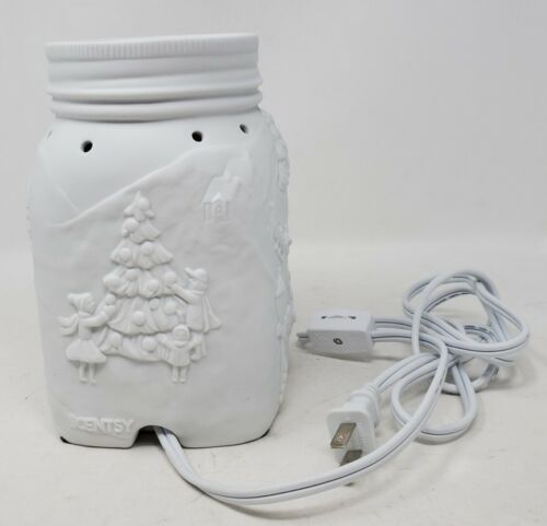 Scentsy Let It Snow! Full Size Warmer Winter Snowman Mason Jar 