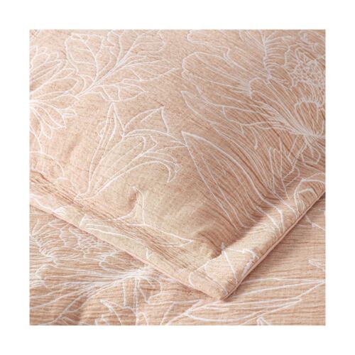 Chezmoi Collection Katrina 6-Piece Floral Comforter Set Queen Size, Coral/Whi... - Picture 8 of 9