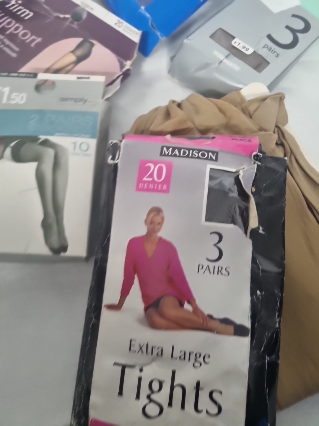 Women's Tights Hosiery Stockings Job Lot 14 Pairs Pretty Polly Lycra Golden New eBay