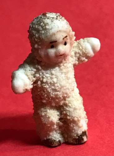 Antique Snow Baby Christmas Figure Very Tiny Standing German Origins 1 1/8ths" - Picture 6 of 6