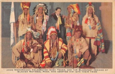 Glacier Park John McCormack Blackfeet Indians Native American OLD PHOTO
