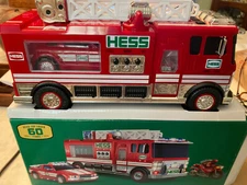 2024 HESS FIRE TRUCK WITH CAR AND MOTORCYCLE