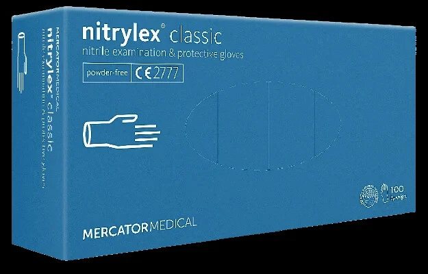 Mercator Nitrylex Classic-Nitril Handschuh Weiß