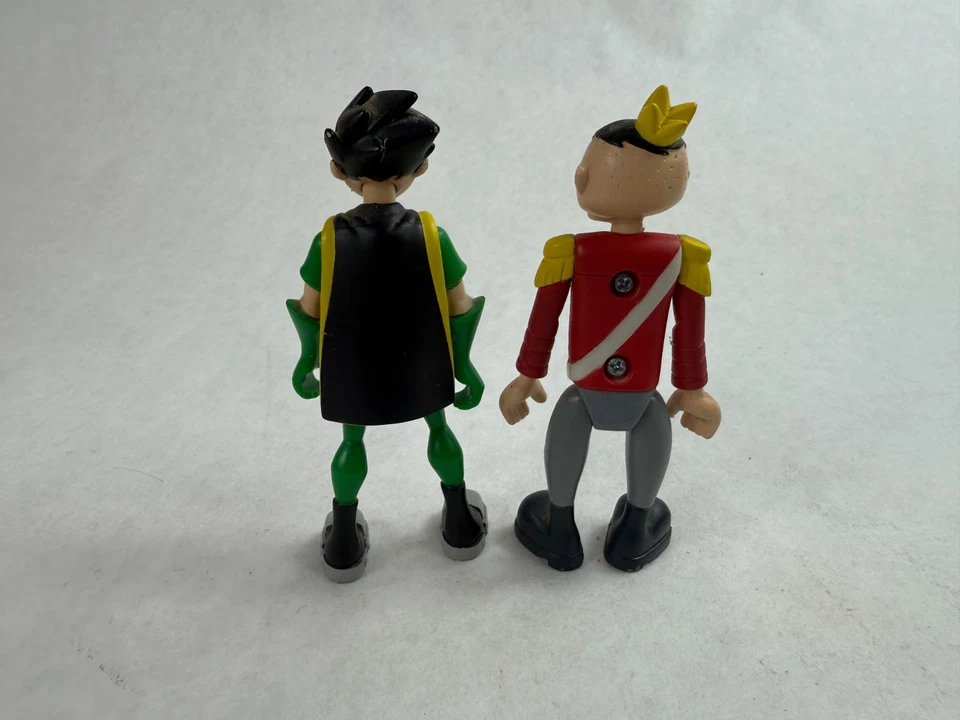 Robin & Puppet King DC Teen Titans Go! Lote de figuras de acción Bandai 2004 3,5" Foto 2 de 2