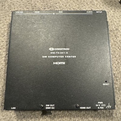 Crestron DM-TX-201-S DigitalMedia 8G Fiber Transmitter & Room Controller HDMI 