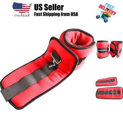 Fully Adjustable Ankle Wrist Arm Leg Weights, 1-20LBS, Multiple Options