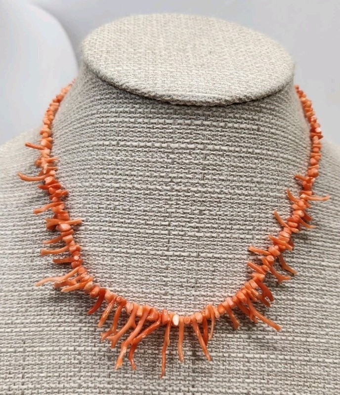 Stunning Antique Branch Coral Necklace Sold As Is
