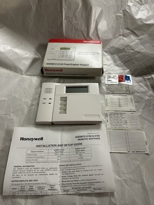 Honeywell 6150 Fixed English Keypad ADEMCO Branded, New