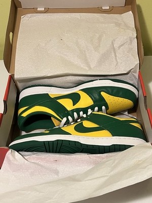Nike Dunk Low SP Brazil Varsity Maize Men's Size 12 Pine Green, CU1727-700