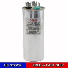 40 5 uF 370V/440VAC Dual Round Capacitor for Carrier Lennox Goodman Genteq Trane
