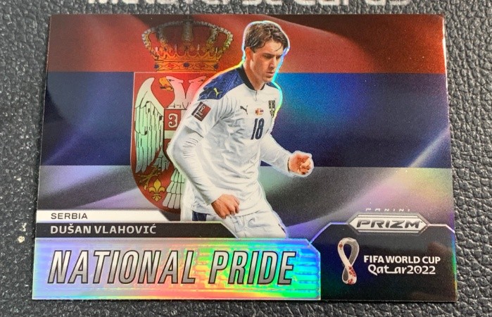 Dusan Vlahovic 2022 Panini Prizm FIFA World Cup Qatar National Pride Silver #24