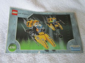 LEGO Alpha Team: Ogel Command Striker (6771)  & Sub-Surface Scooter (4791) LOT