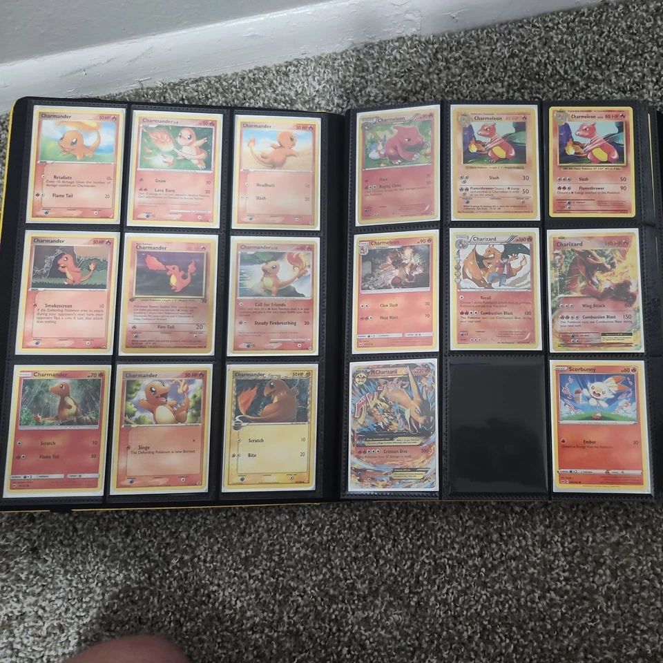 Portatarjetas Pokémon Pikachu Ultra Pro-Binder amarillo + juego de cartas coleccionables Foto 3 de 4